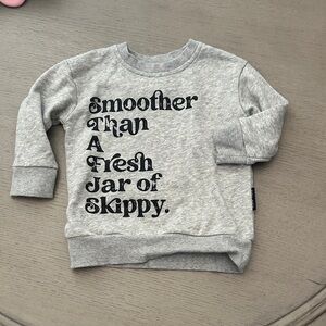 Kids Gray Sweatshirt with Fun Print